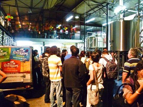 3 Cordilleras brewery tours 3 Cordilleras brewery tours are offered every Thursday night.