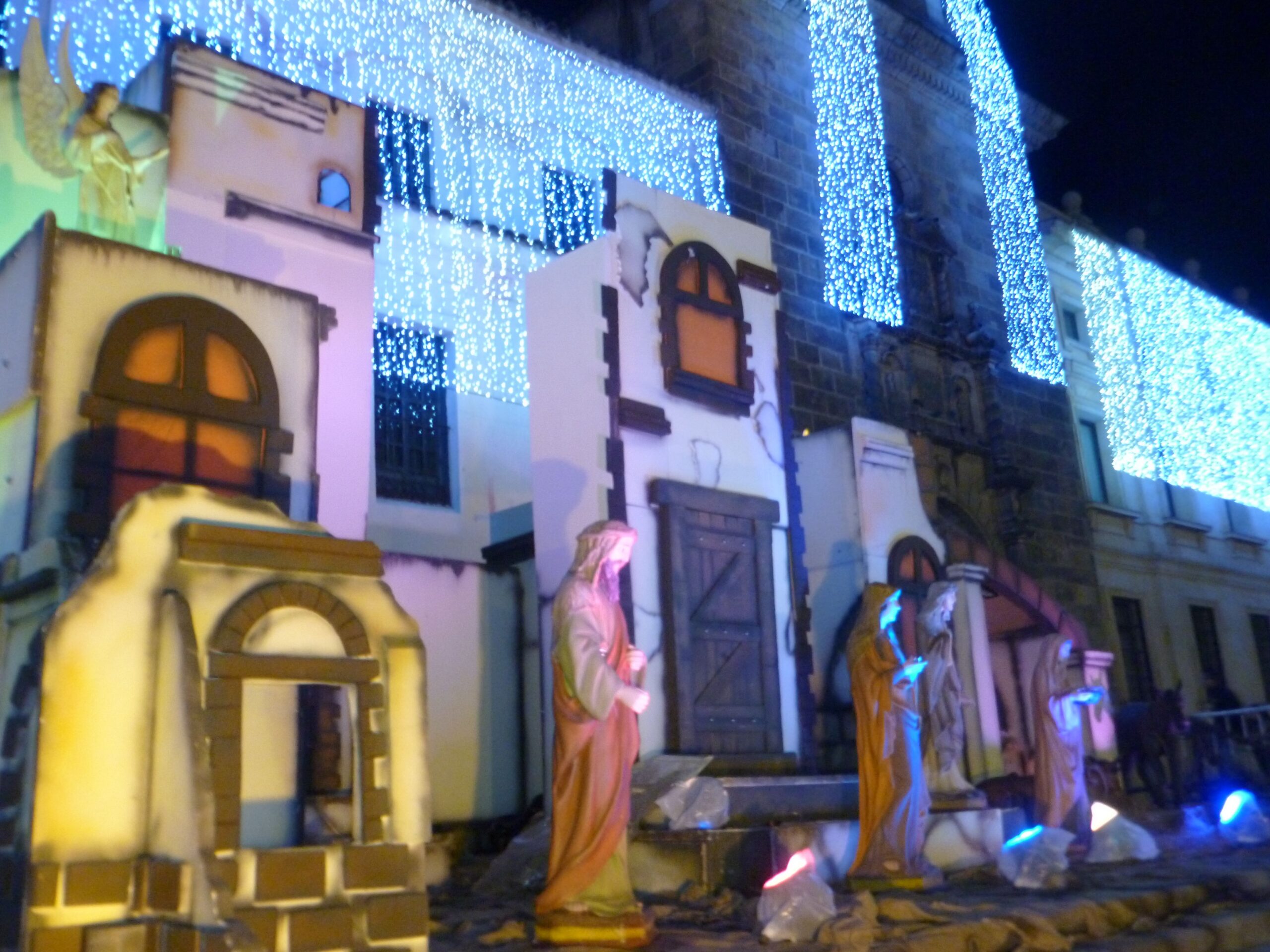 The nativity scene at Plaza Bolívar The nativity scene at Plaza Bolívar.