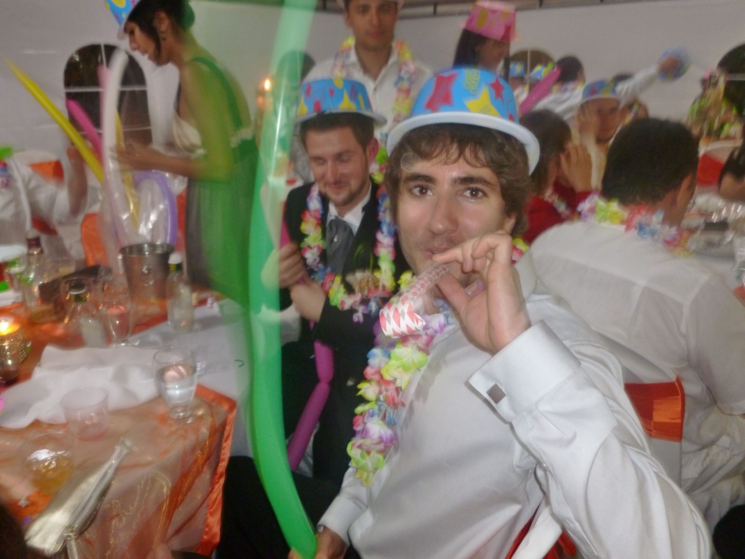 The Huila Wedding Scott, getting into the party at the reception.