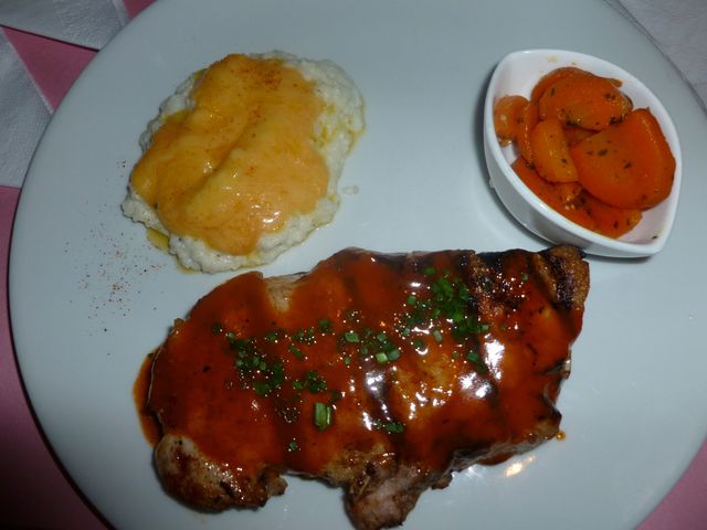 El lomo de cerdo, algo que comeré de nuevo. 