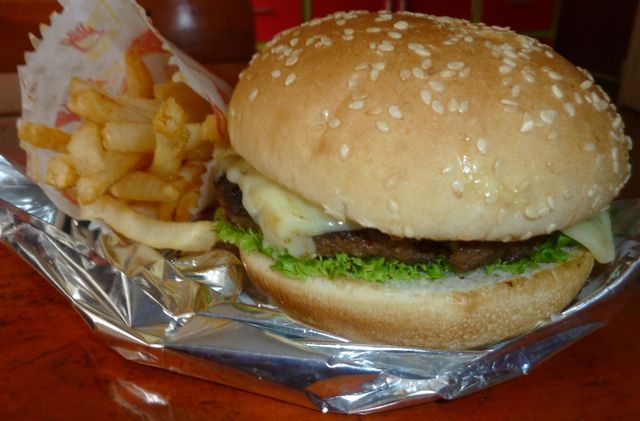 You can never go wrong with a classic cheeseburger, like the ones they have at Ego. Even better, it comes with fries and a drink, all for 9,000 pesos (about $5). 