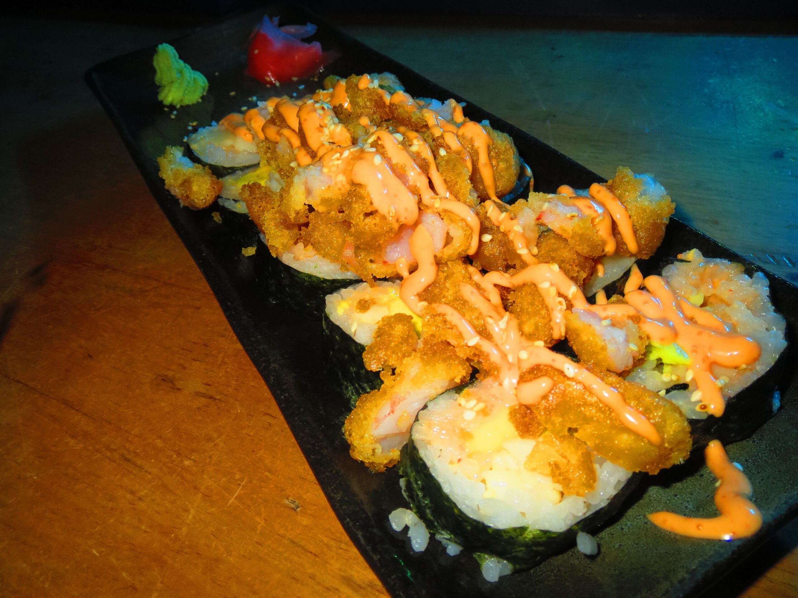 The volcano roll was good and filling.