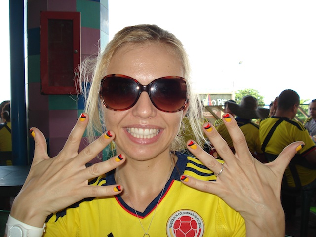 Decked out in team spirit