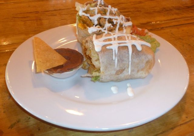 I was so full after eating that burrito and the complementary tortilla chips, I didn't need dinner that day. 