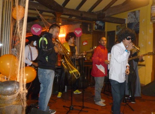 Mahalo Action Sports Cafe Live music is always welcome at a Halloween party.