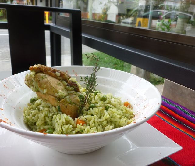 This Peruvian version of arroz con pollo is probably the best version.