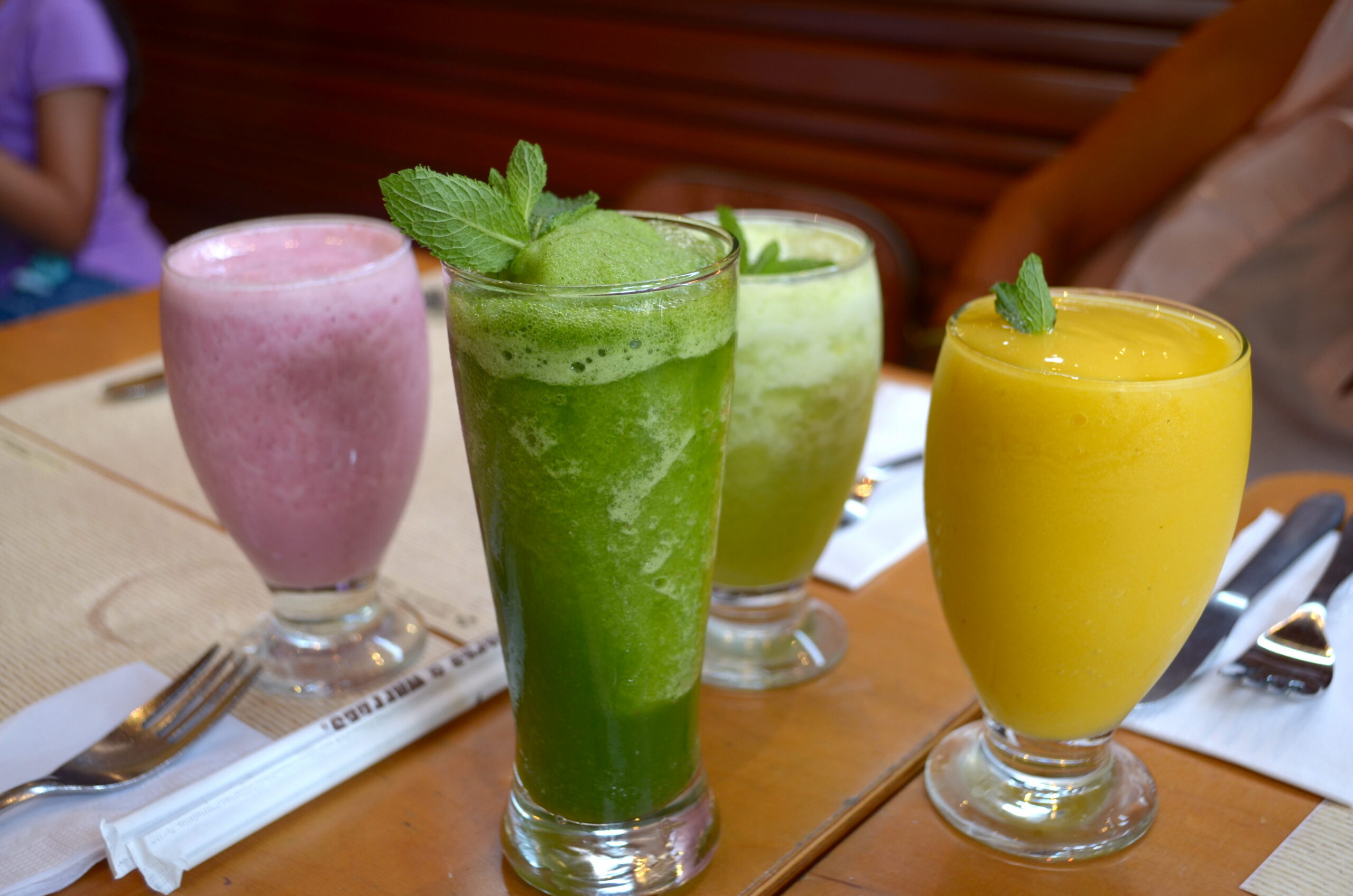 Crepes and Waffles specialty juices. 