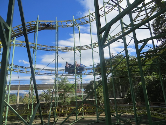 La montaña rusa en el Parque Norte