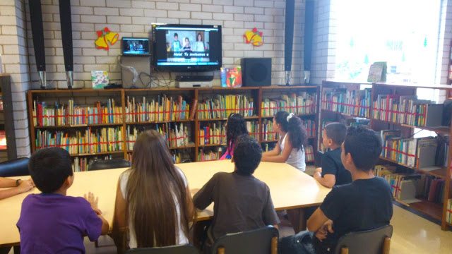 Library Children learning in the library