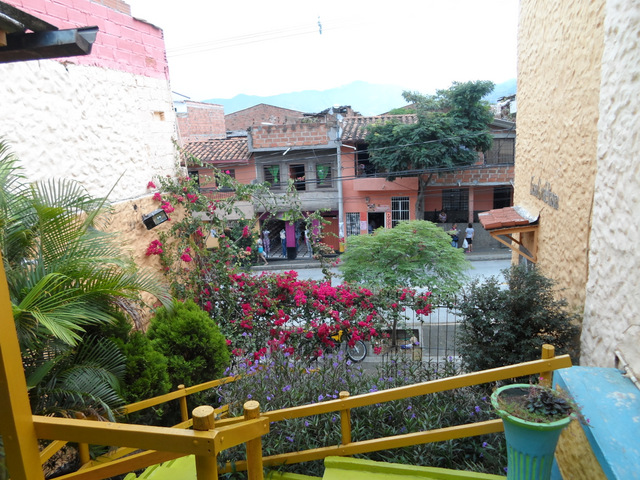 Looking out from the entry.