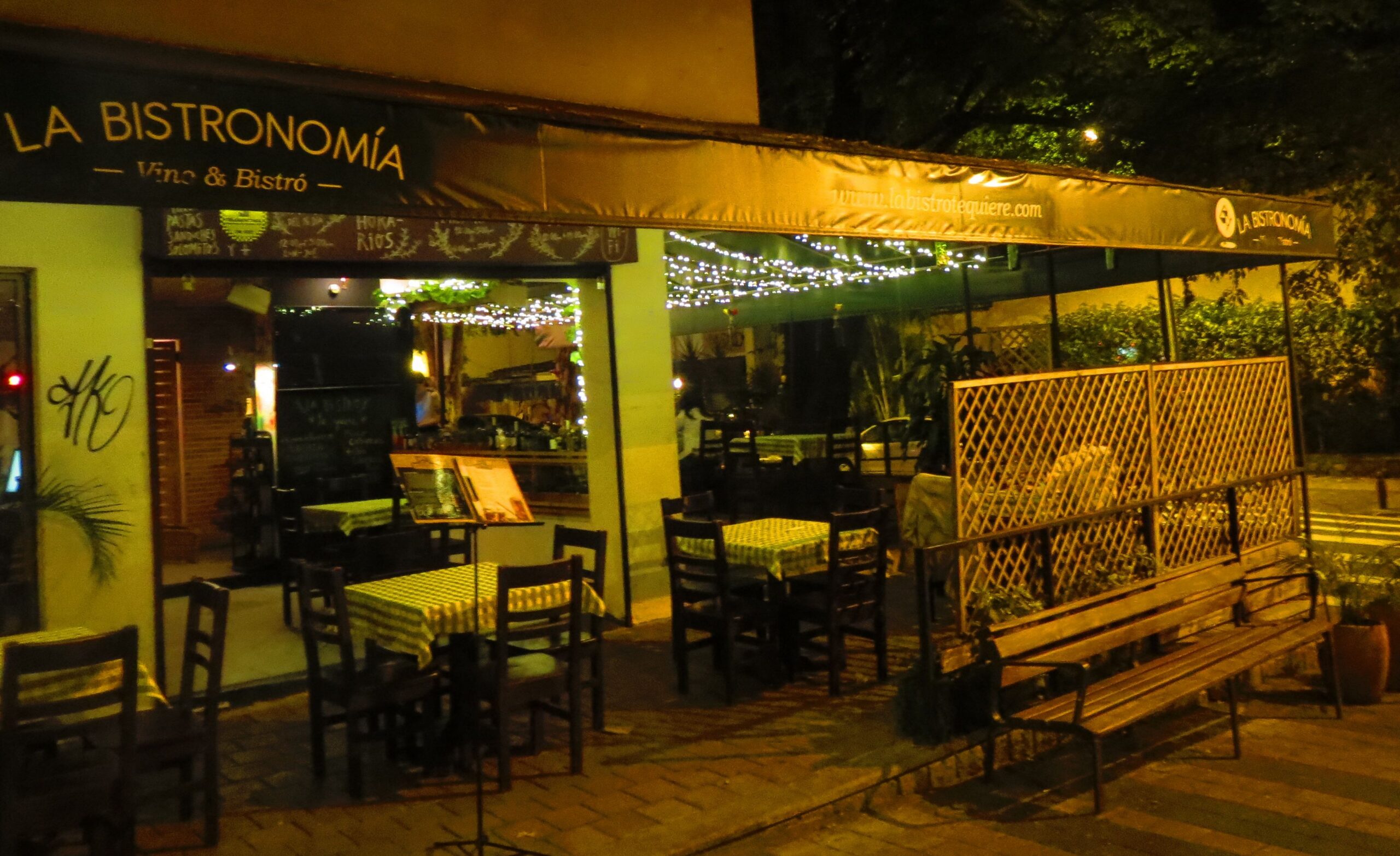 La Bistronomía As you can see, it's a small restaurant, but it's big on good food and wine.