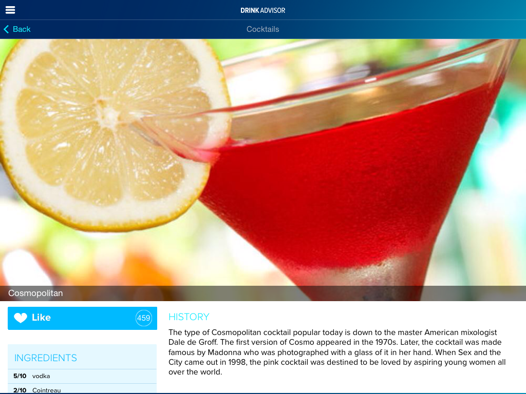 DrinkAdvisor app DrinkAdvisor app