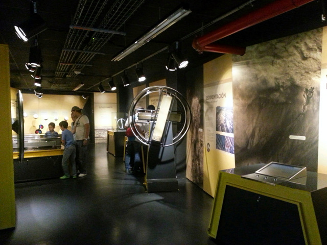 Interactive exhibits Interactive exhibits inside the planetarium.