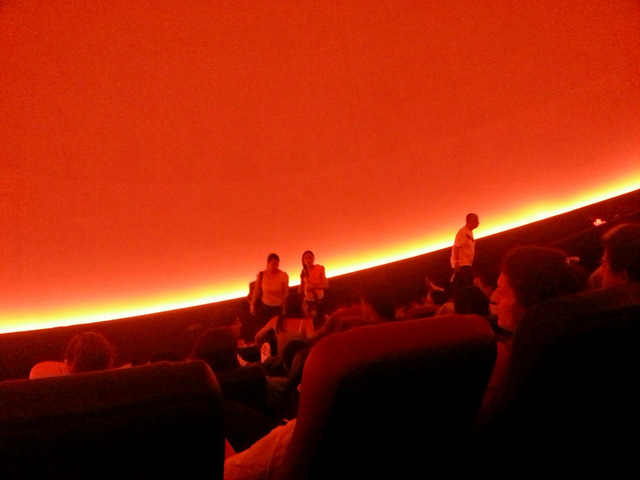 Theater Inside the dome theater before the show.