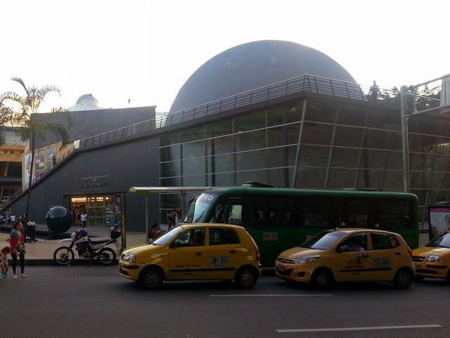 Dome View of the planetarium's dome from the street.
