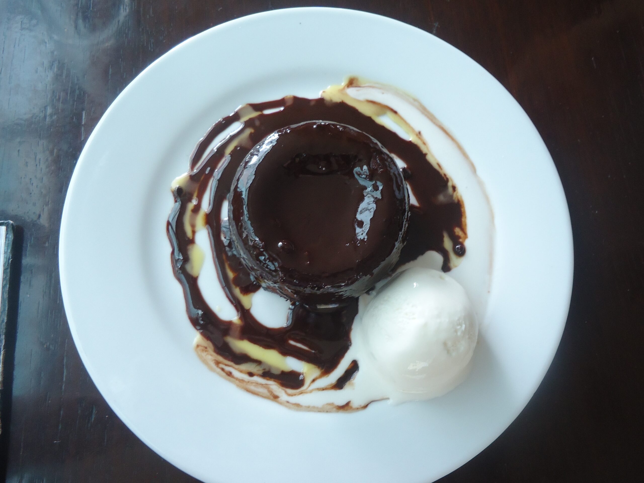 Volcán de chocolate