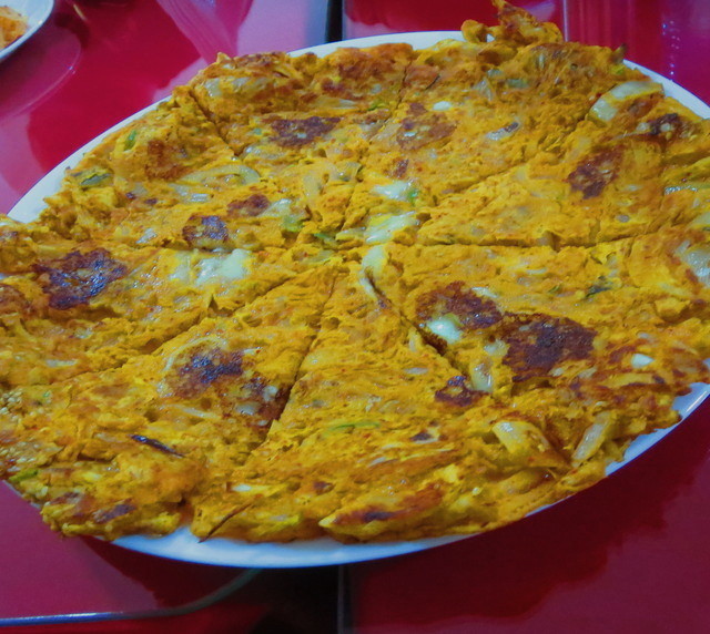 Pajeon Pajeon, a pancake-like dish, was one of my favorites.