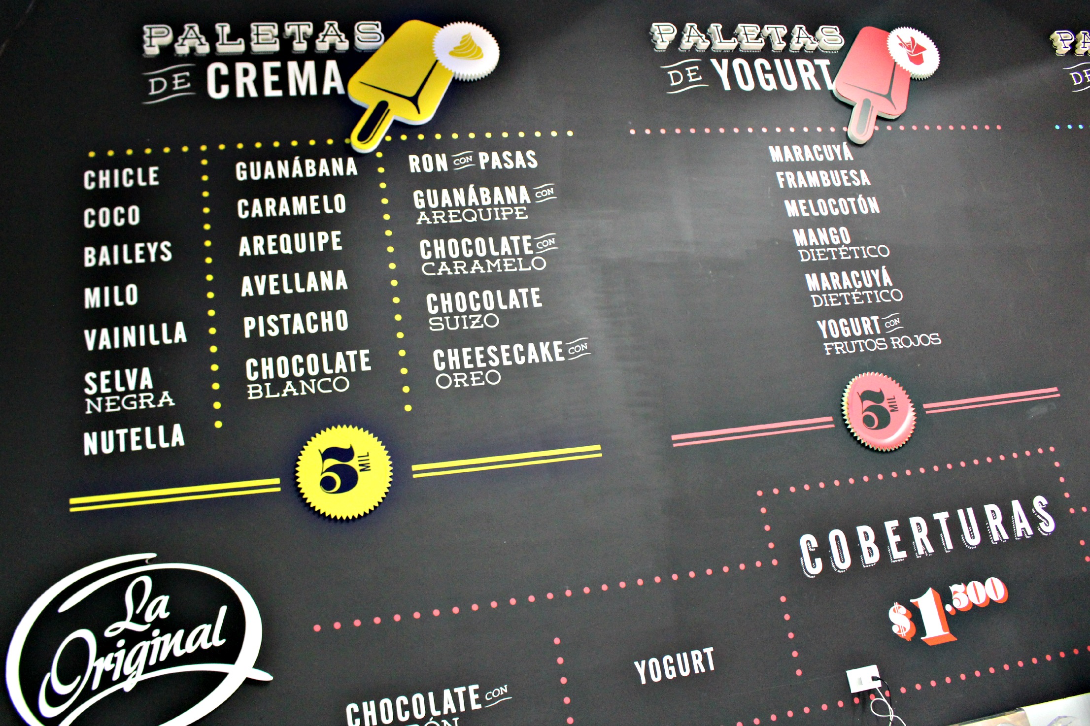 Menu Menu at La Palettería