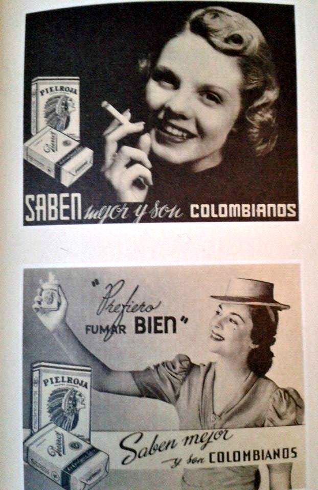 Img 1:"They taste better and they're colombian" Img 2: "I'd rather smoke well, I'd rather smoke Pielroja"
