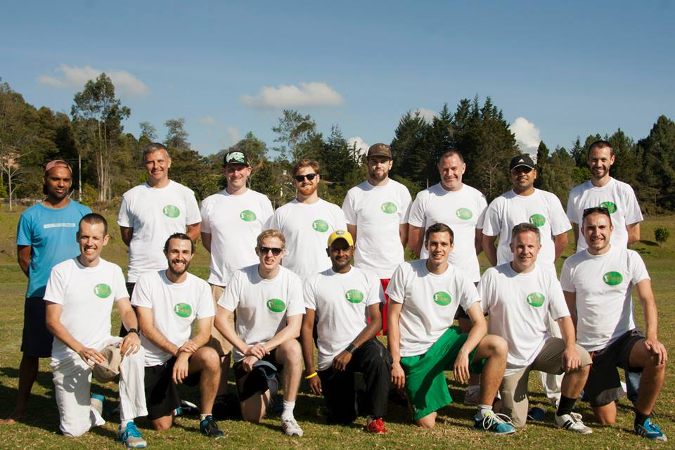 Medellín team Medellin team donning snazzy new t-shirts (Photo: Medellin Cricket Club)