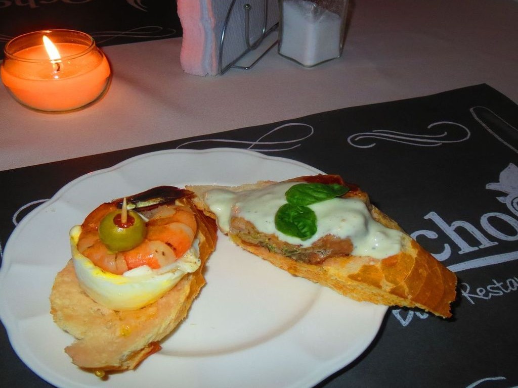 The first time I went, I tried the tapas. The second time, an entree. 