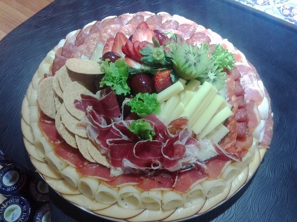Meat and cheese platter