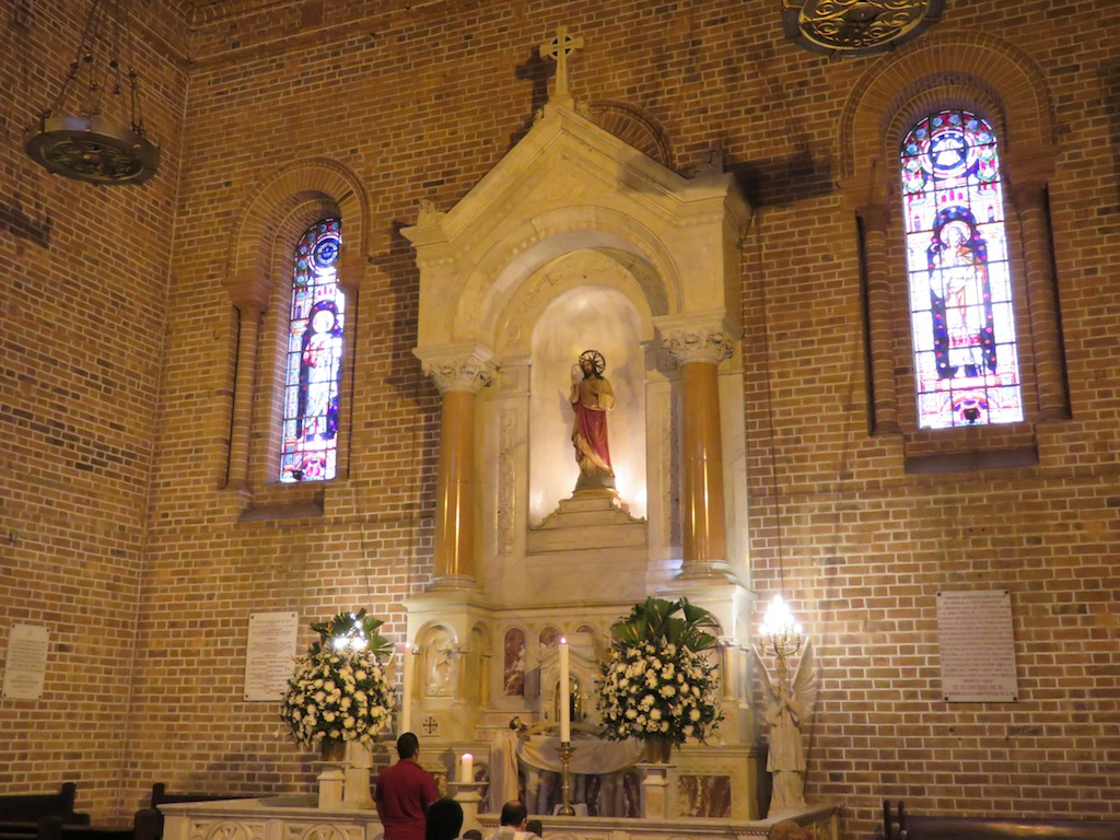 Altar Inside the church