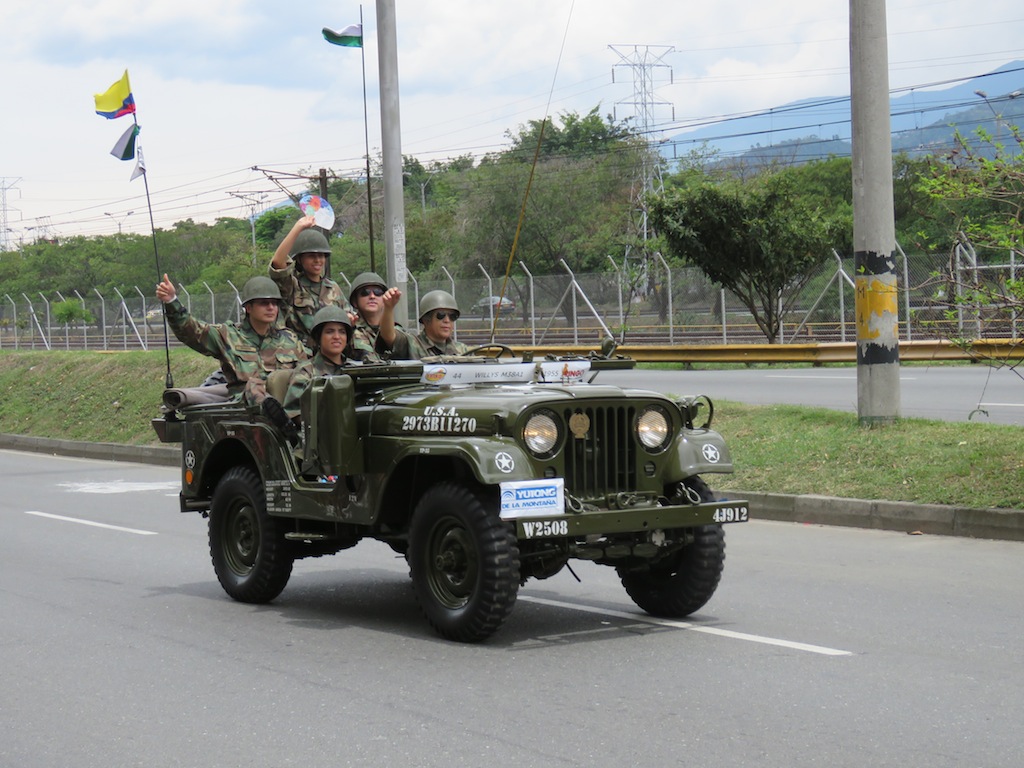 1955 Willys M38A1 – one of several military jeeps in the parade