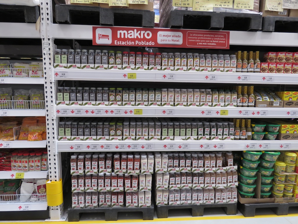 The spices section