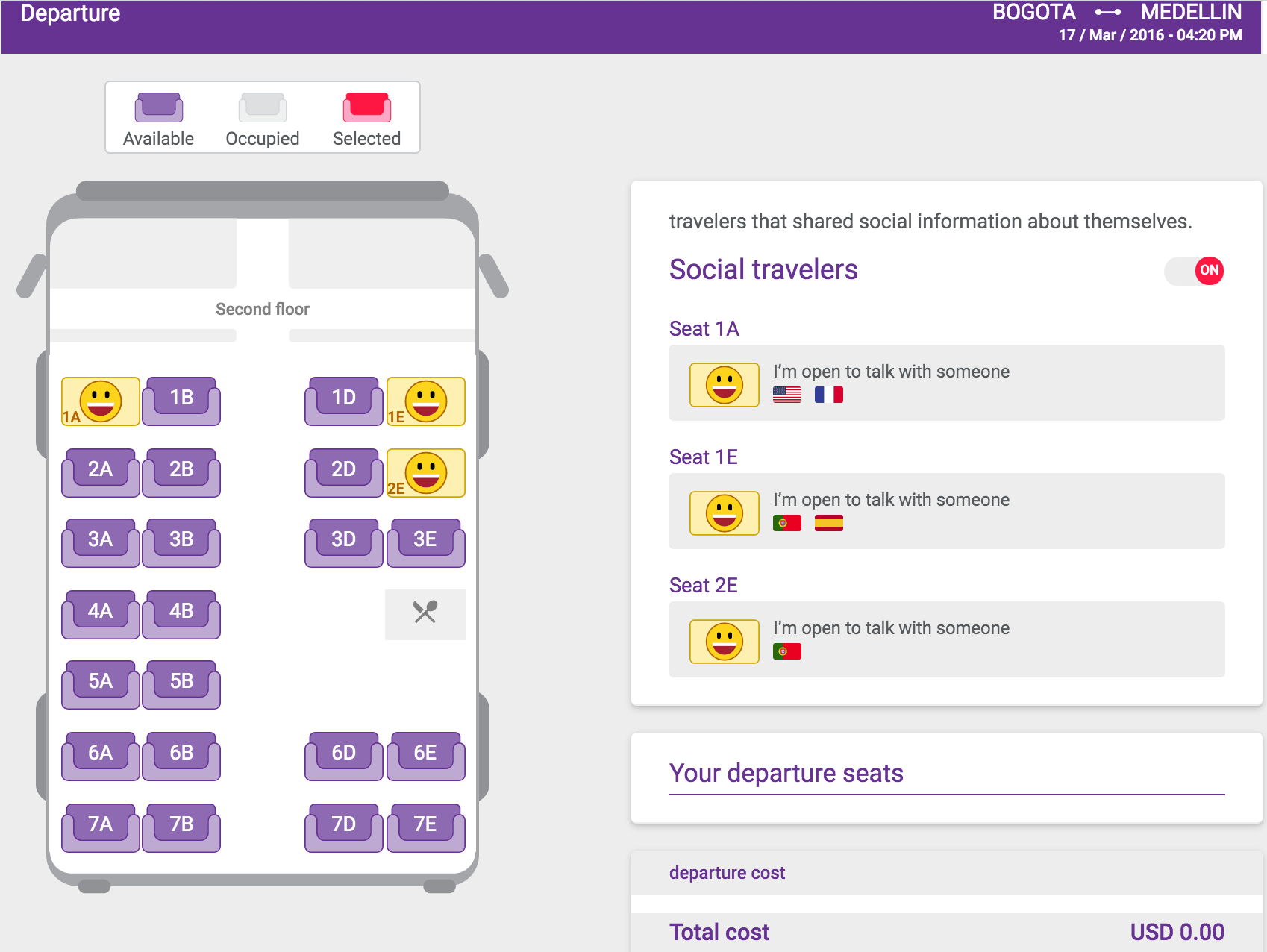 Bus seating chart Bus seating chart
