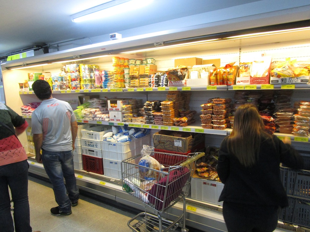 The meats and dairy section