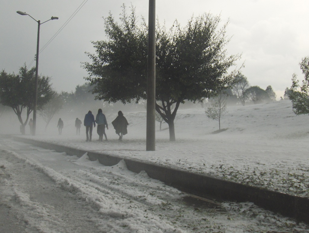 Nieve en Bogotá (foto de Dianib)