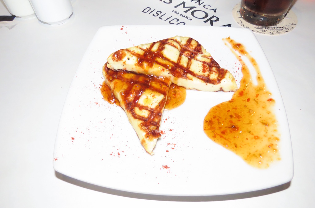 The fried cheese appetizer
