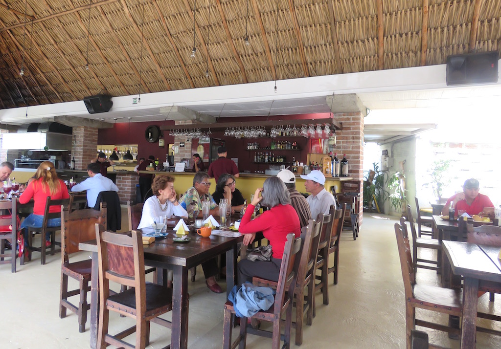 Inside Mama Santa at lunch