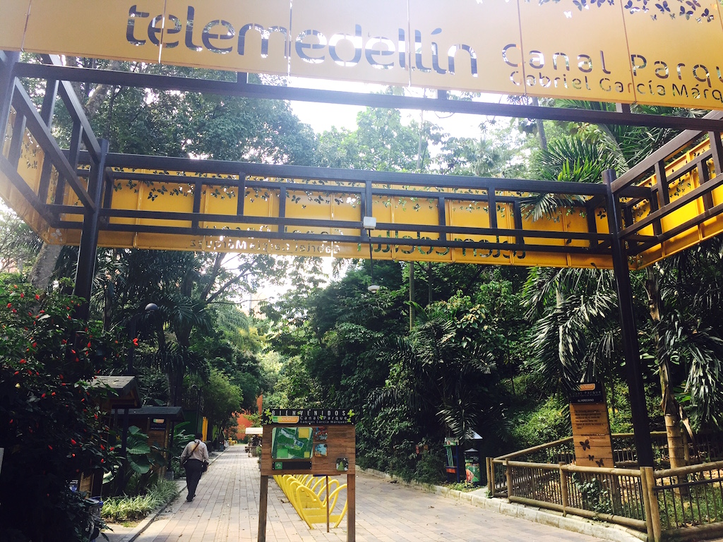 Entrada al Canal Parque de TeleMedellín