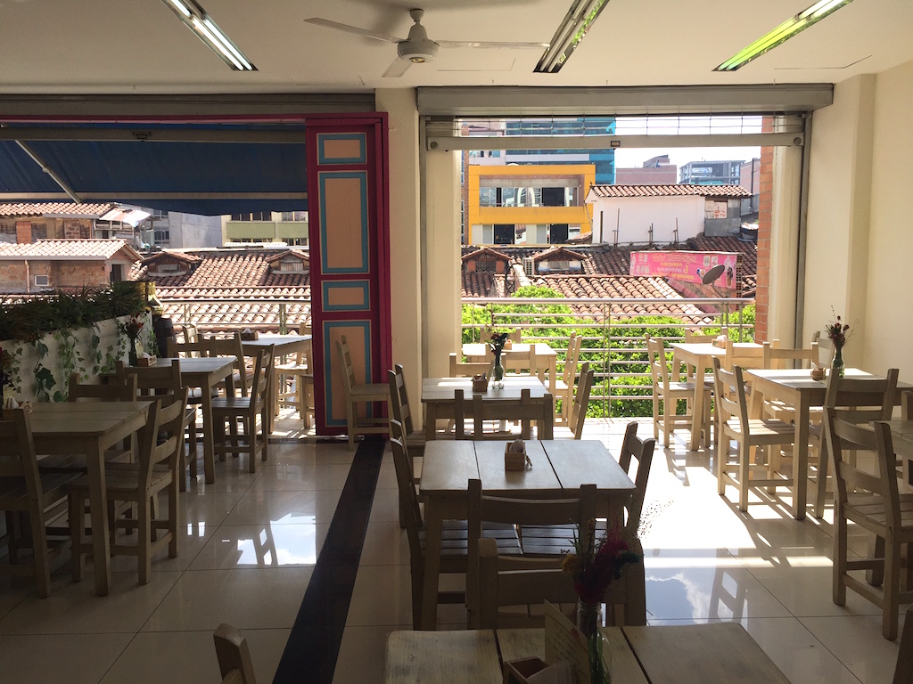 Third floor dining room at Veggie Life