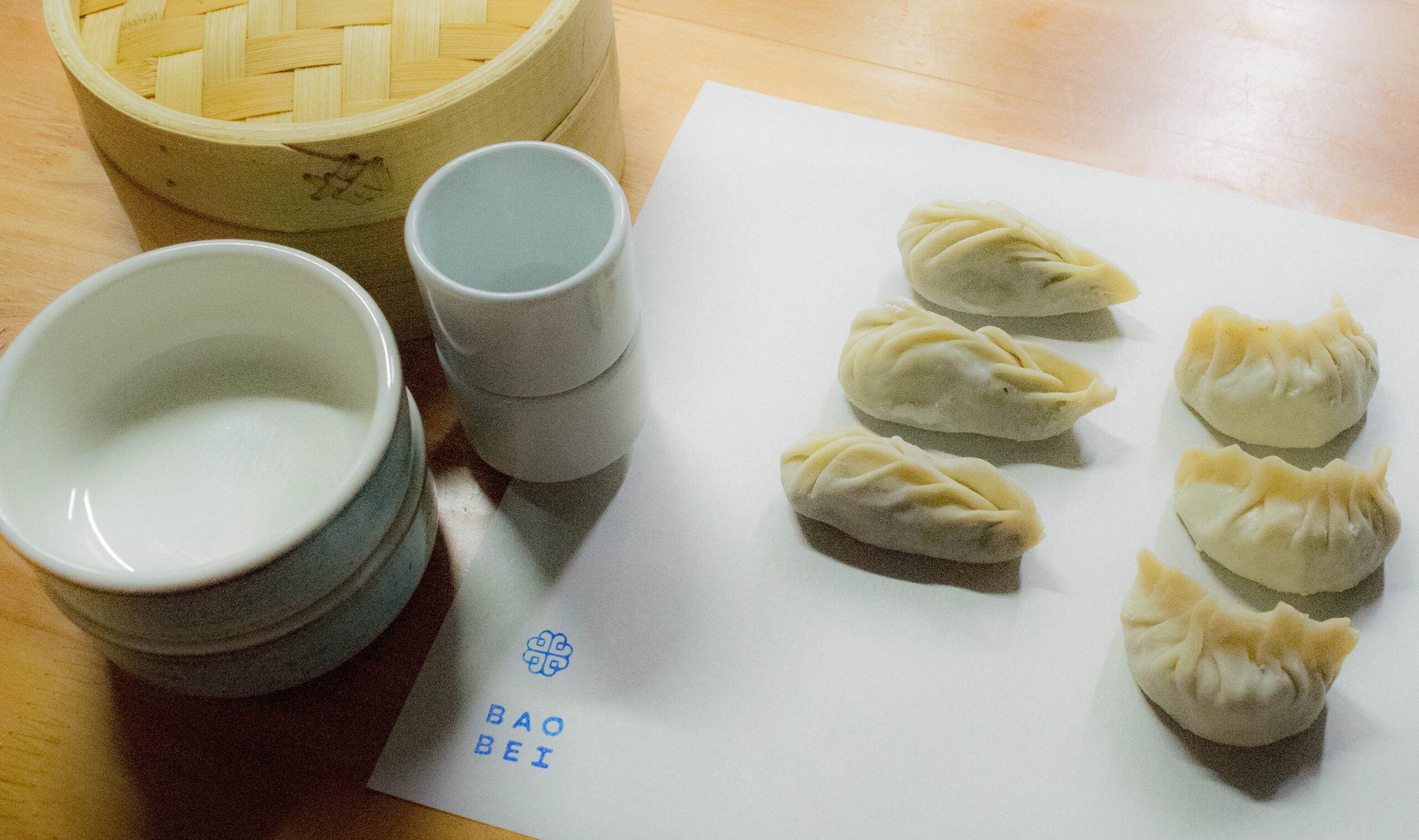 Dumplings recién hechos