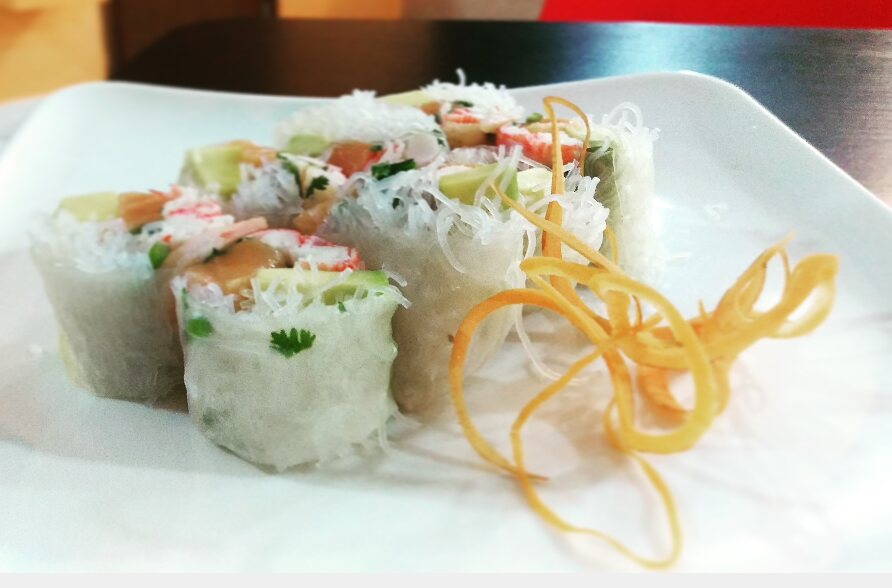 Keiko's spring rolls (photo by Sophie Bellamy)