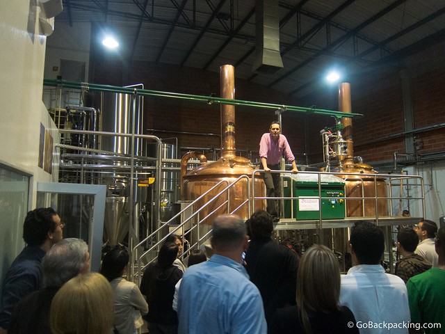 Apóstol brewery The brewery tour