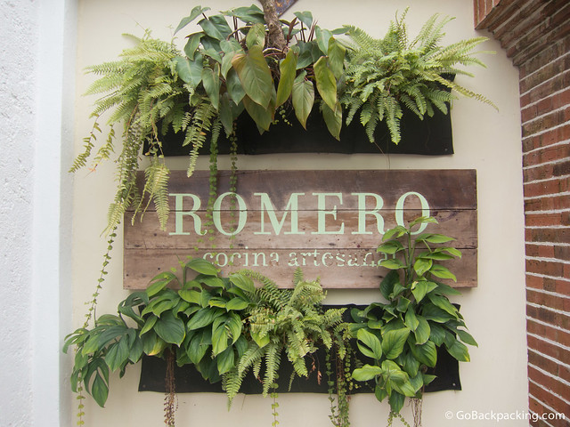 Entrance to Romero Entrance to Romero