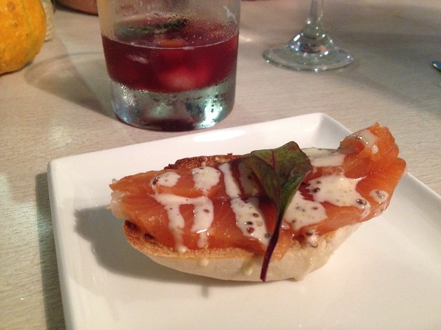 Salmon tapas