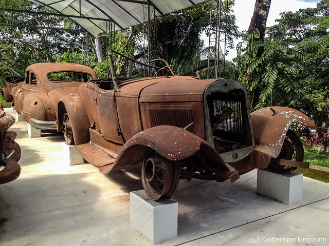 Rusted antique cars