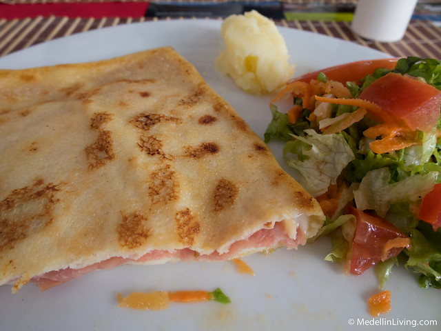 Ham and cheese crepe Ham and cheese crepe