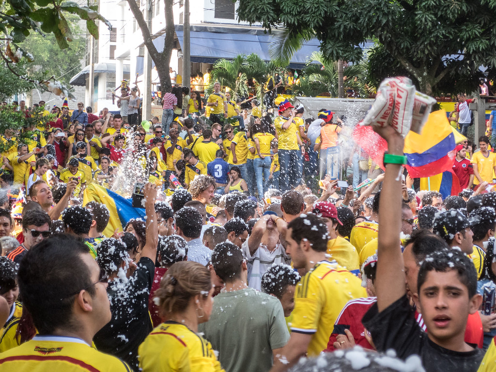 Party A kid holds up talcum powder for sale