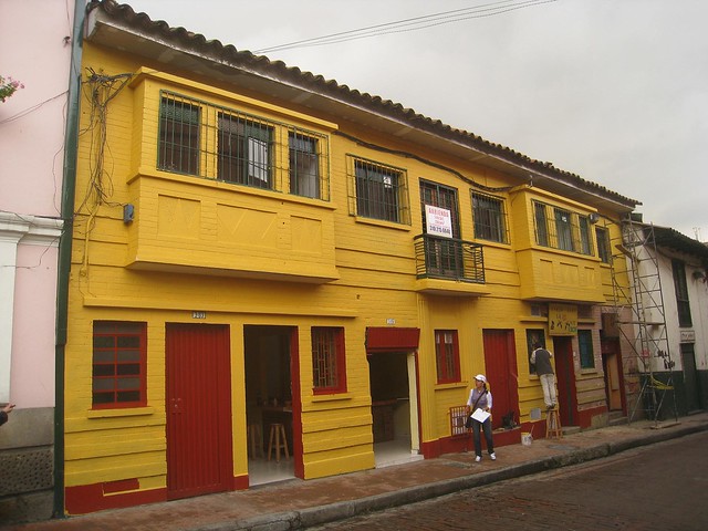 La Candelaria Colorful building in La Candelaria