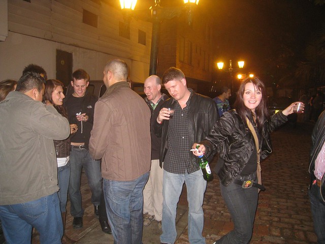 Bogota nightlife Hanging out in the street after last call, during my first night out partying in Bogota
