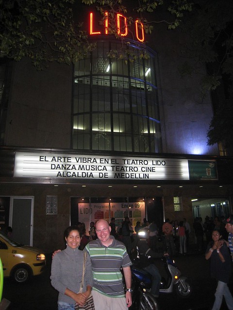 With Jesusa outside Teatro Lido in Centro