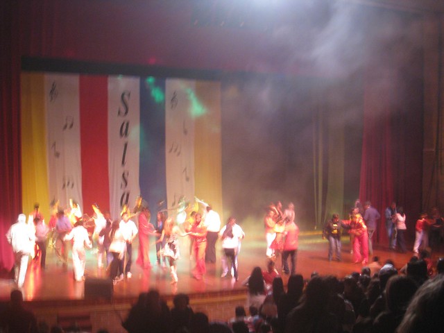 Dancers mingle with the audience at the end