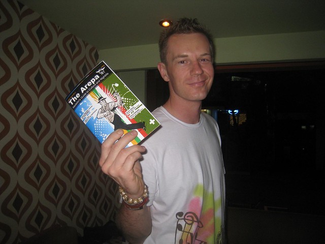 Robin holding issue #2 of The Arepa Robin holding issue #2 of The Arepa