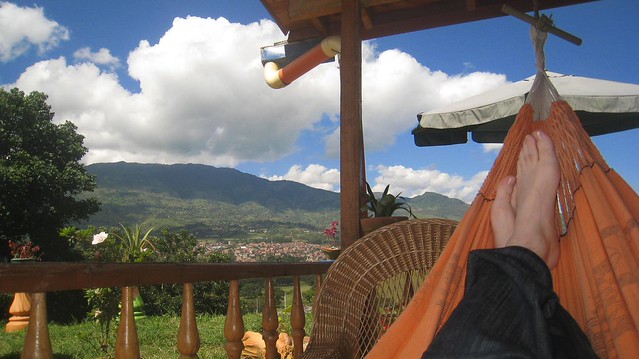 Relajándose en una finca en Copacabana